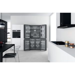 Whirlpool WQ9I FO1BX UK W Collection Fridge Freezer - Black Steel - Image 10