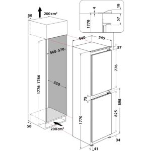 Hotpoint HMCB 50501 UK Integrated Fridge Freezer - Image 6