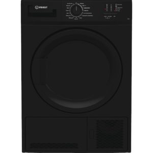 Indesit CYDC82BBGLUK 8kg Condenser Tumble Dryer - Black - Image 2