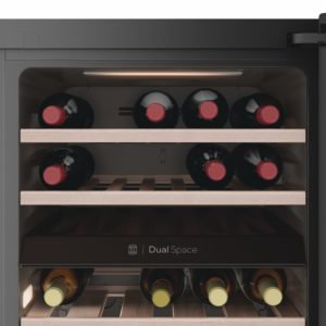 Haier HWS42GDAU1 42 Bottle Dual Zone Wine Cooler - Black - Image 3