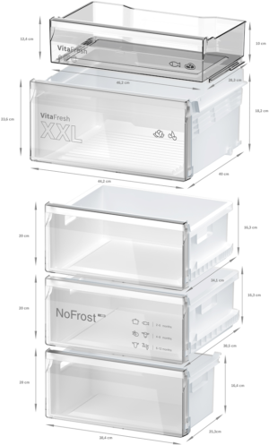 Bosch KGN392LAFG, Free-standing fridge-freezer with freezer at bottom - Image 10