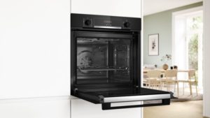 Bosch HQA574BB3B, Built-in oven with added steam function - Image 2