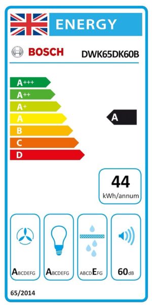 Bosch DWK65DK60B, Wall-mounted cooker hood - Image 6