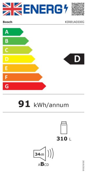 Bosch KIR81ADD0G, Built-in fridge - Image 2