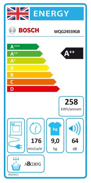 Bosch WQG245S9GB, Heat pump tumble dryer - Image 11