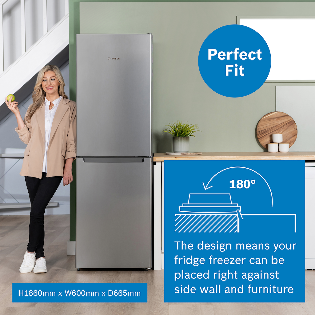 Bosch KGN34NLEAG, Free-standing fridge-freezer with freezer at bottom - Image 7