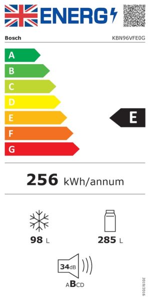 Bosch KBN96VFE0G, Built-in fridge-freezer with freezer at bottom - Image 4