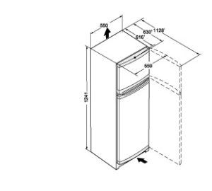 Liebherr CT2131 55cm Wide White Top Mount Fridge Freezer - Image 4