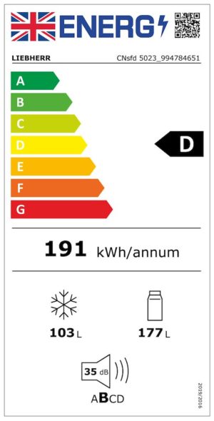 Liebherr CNsfd5023 Freestanding Fridge Freezer with EasyFresh and NoFrost - Image 7