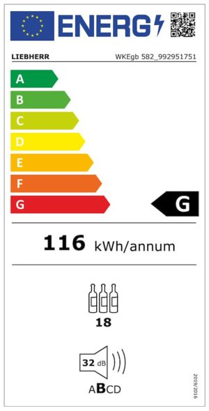 Liebherr WKEgb582 18 Bottle Wine Cabinet - Image 5