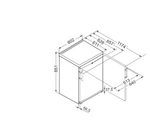 Liebherr GP1476 Low Frost Undercounter Freezer - Image 3