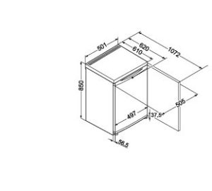 Liebherr T1400 Undercounter Larder Fridge - Image 4