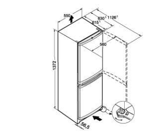 Liebherr CUel2331 55cm Wide Fridge Freezer - Image 6