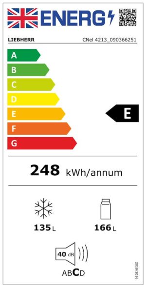 Liebherr CNel4213 60cm Freestanding Fridge Freezer - Image 7