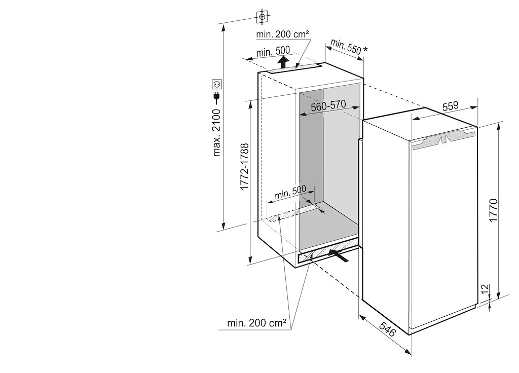 Liebherr IRDe5120 Fully Integrated Larder Fridge - Image 4