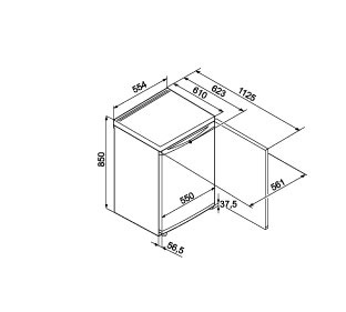 Liebherr T1700 Undercounter Larder Fridge - Image 4
