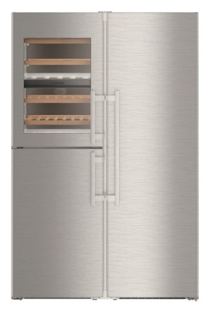 Liebherr SBSes8496 645L Freestanding Fridge Freezer & Wine Side by Side Combination