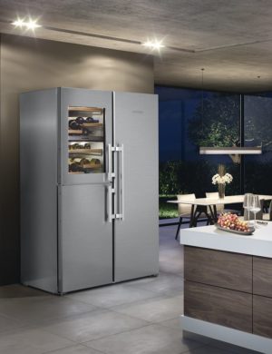 Liebherr SBSes8496 645L Freestanding Fridge Freezer & Wine Side by Side Combination - Image 2