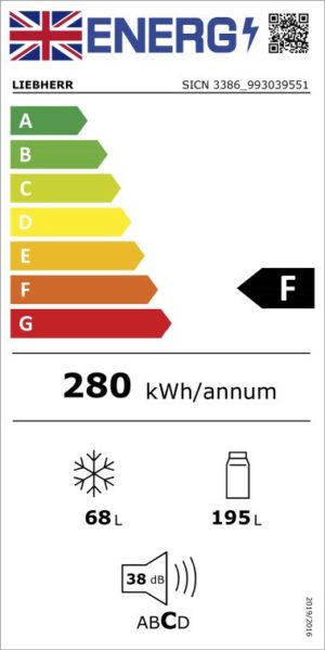 Liebherr SICN3386 178cm Built-In Fridge Freezer - Image 5