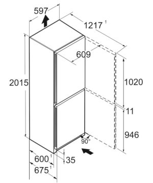 Liebherr CNsfd5704 Freestanding Fridge Freezer with EasyFresh and NoFrost - Image 6