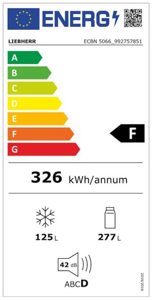 Liebherr ECBN5066-001 382L Integrated American Fridge Freezer with right hand hinge - Image 7