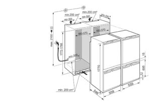 Liebherr IXCC5165 Integrated side by side Fridge Freezer with BioFresh and IceMaker - Image 3