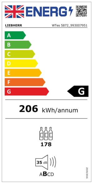 Liebherr WTes5872 178 Bottle Wine Cabinet - Image 5