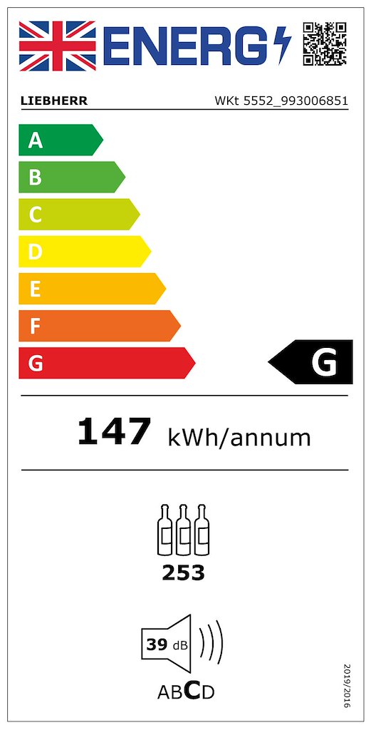 Liebherr WKt5552 253 Bottle Wine Cabinet - Image 4