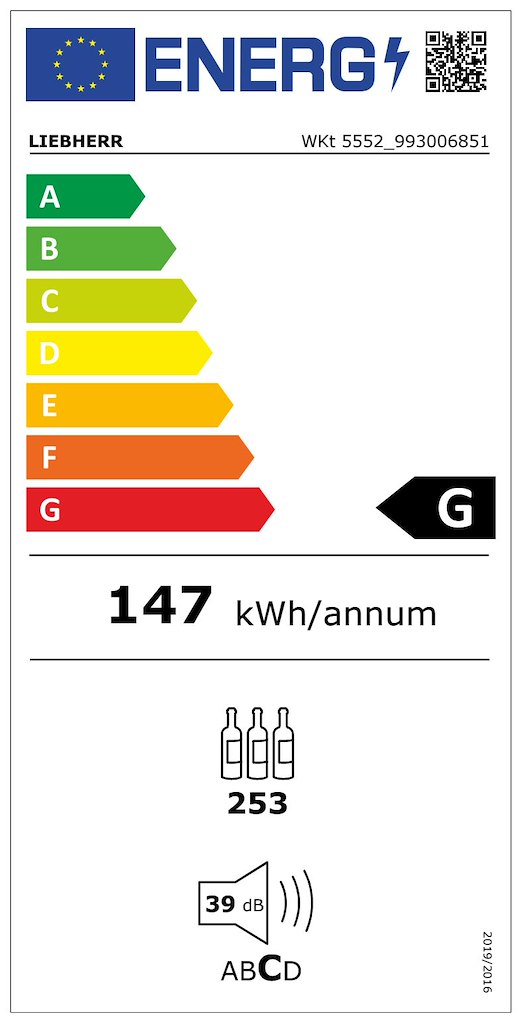 Liebherr WKt5552 253 Bottle Wine Cabinet - Image 5