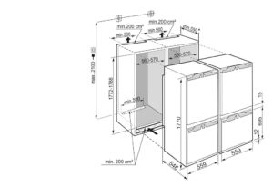 Liebherr IXCC5155 Integrated side by side Fridge Freezer with BioFresh - Image 3