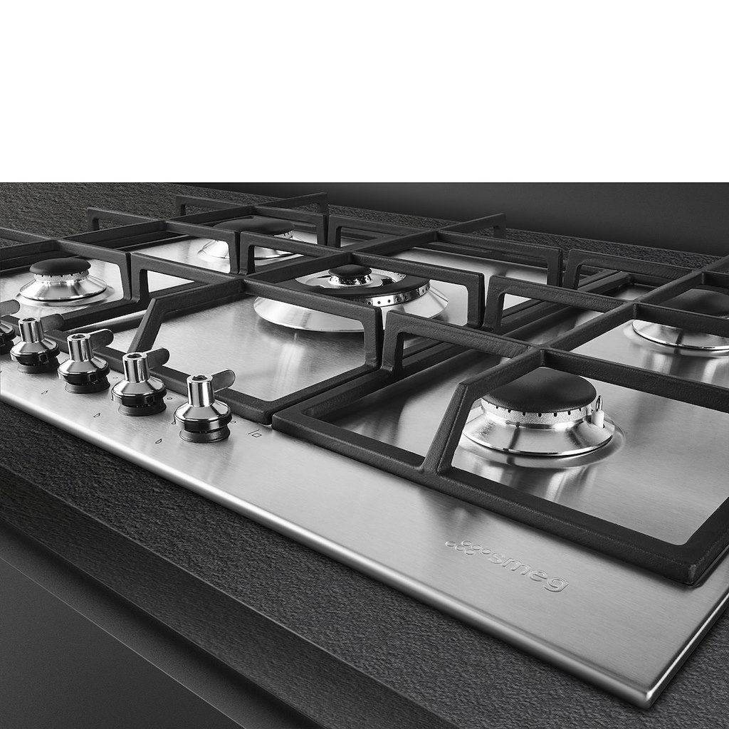 Smeg PX375 73cm Classic Gas Hob, Stainless Steel - Image 5