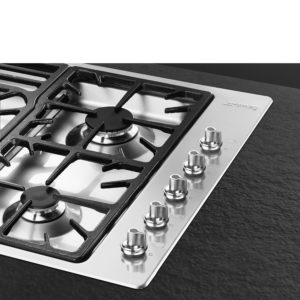 Smeg PGF95-4 87cm Classic Gas Hob, Stainless Steel - Image 6