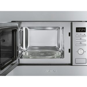 Smeg FMI017X 17 Litre Built In Microwave with Grill in Stainless Steel - Image 2