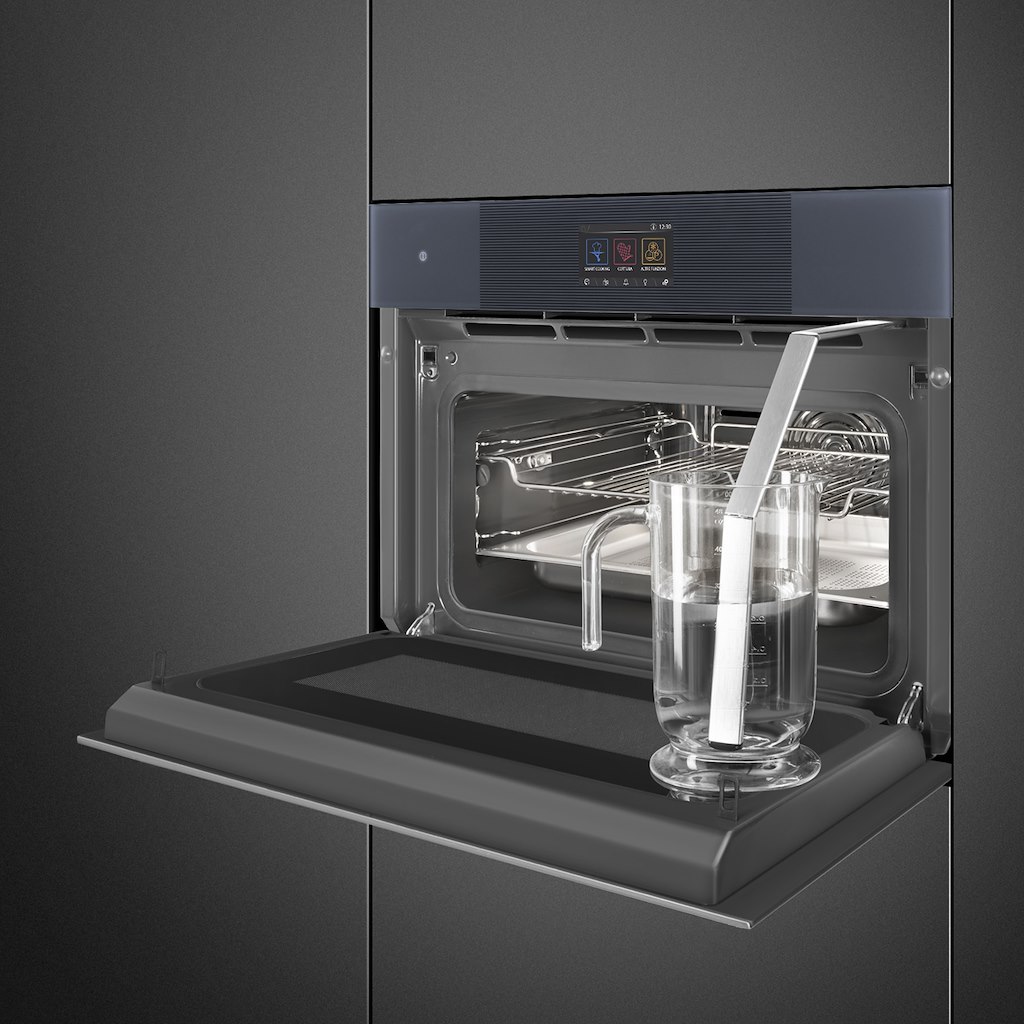 Smeg SO4104APG 45cm Linea Omnichef Oven, Neptune Grey - Image 3