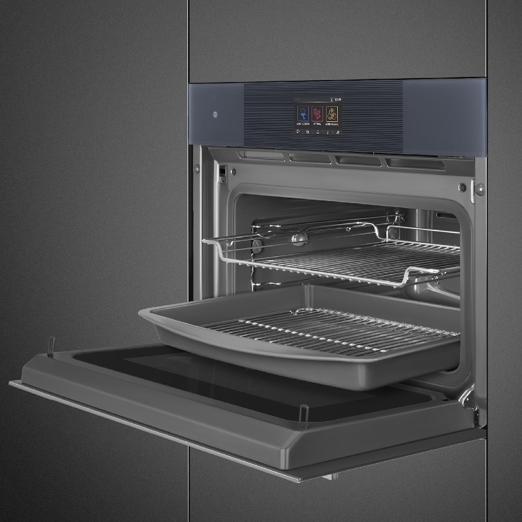 Smeg SO4104APG 45cm Linea Omnichef Oven, Neptune Grey - Image 4