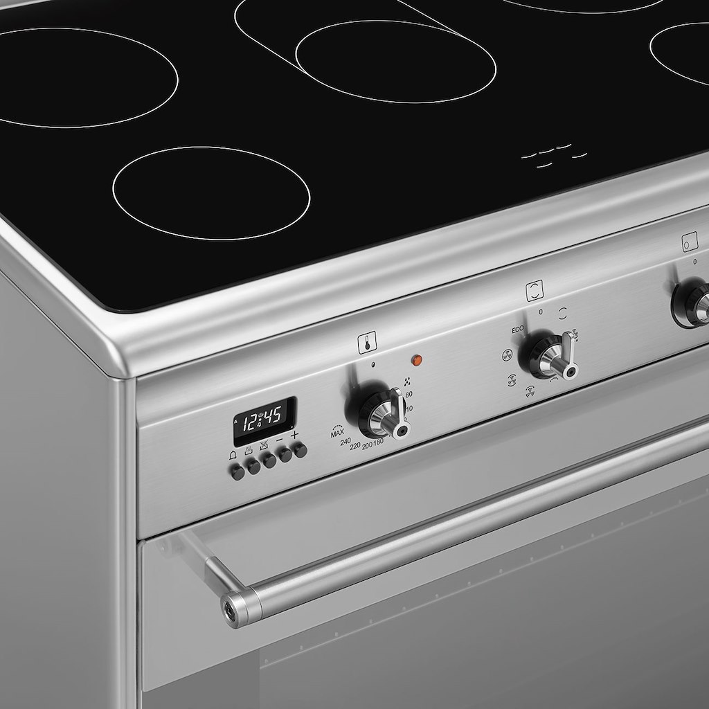 Smeg SUK91CMX9 90cm Concert Electric Range Cooker, Stainless Steel - Image 6