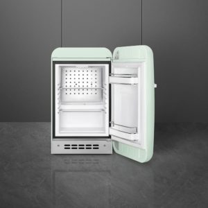 Smeg FAB5RPG5 40cm Small 50s Style Right Hand Hinged Minibar, Pastel Green - Image 2