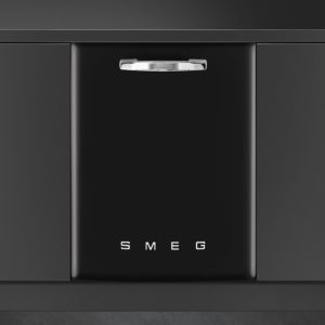 Smeg DIFABBL 60cm 50s Style Built-In Dishwasher, Black - Image 2