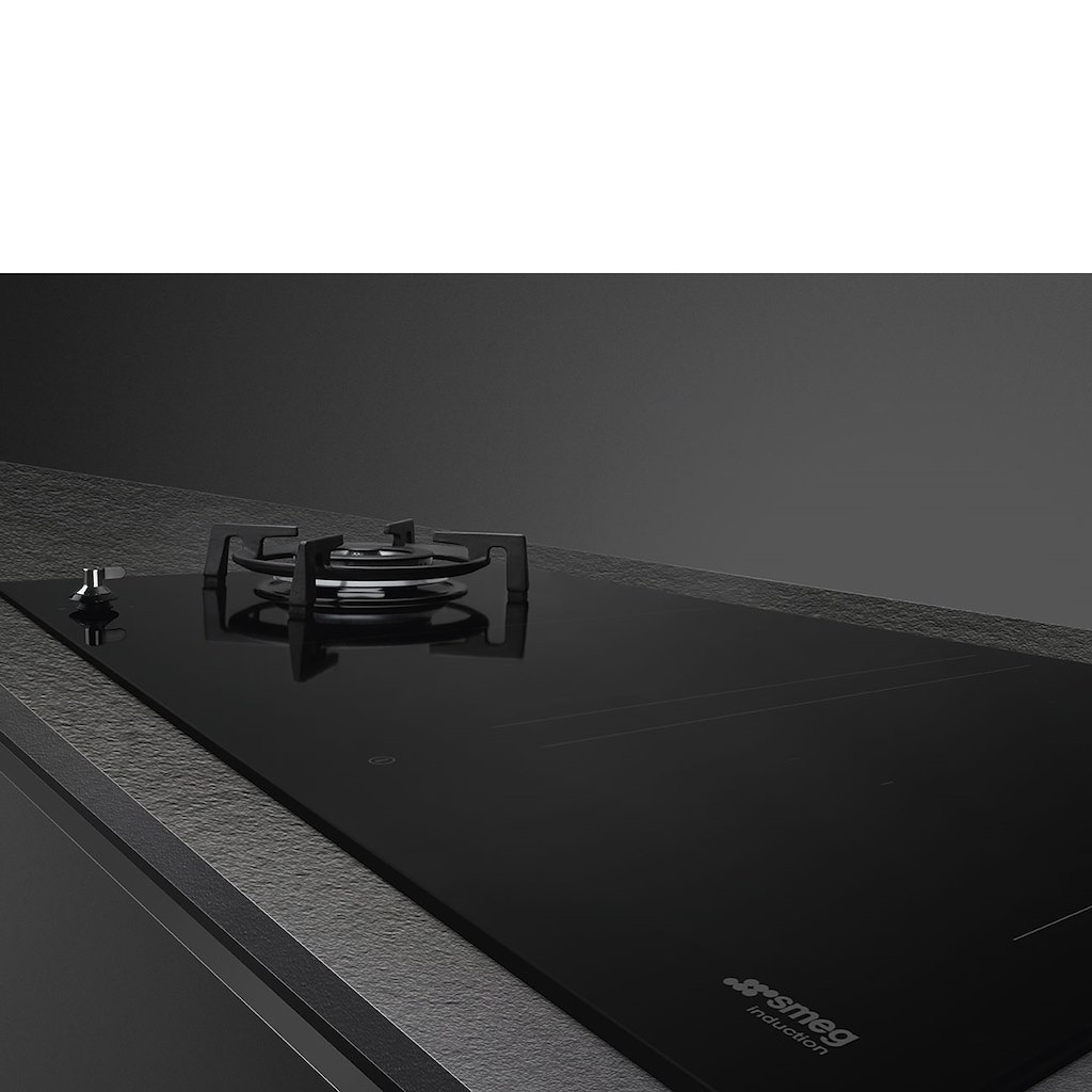 Smeg PM3953D 90cm Eclipse Mixed Fuel Hob 1 Gas Burner 2 Induction Multizones - Image 2