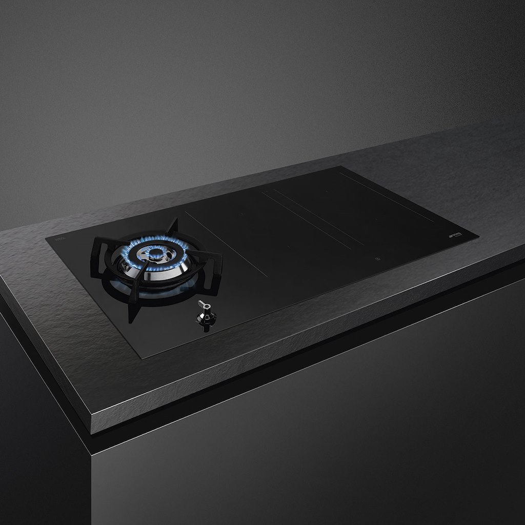 Smeg PM3953D 90cm Eclipse Mixed Fuel Hob 1 Gas Burner 2 Induction Multizones - Image 4