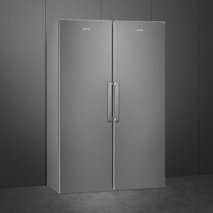 Smeg UKFF18EN2HX 60cm Freestanding No Frost Freezer, Stainless Steel - Image 2