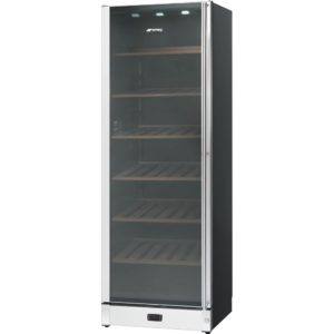 Smeg SCV115AS 60cm Freestanding Classic Wine Cooler with Left Hand Hinge, Stainless Steel