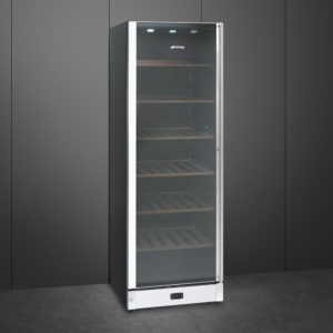 Smeg SCV115AS 60cm Freestanding Classic Wine Cooler with Left Hand Hinge, Stainless Steel - Image 2