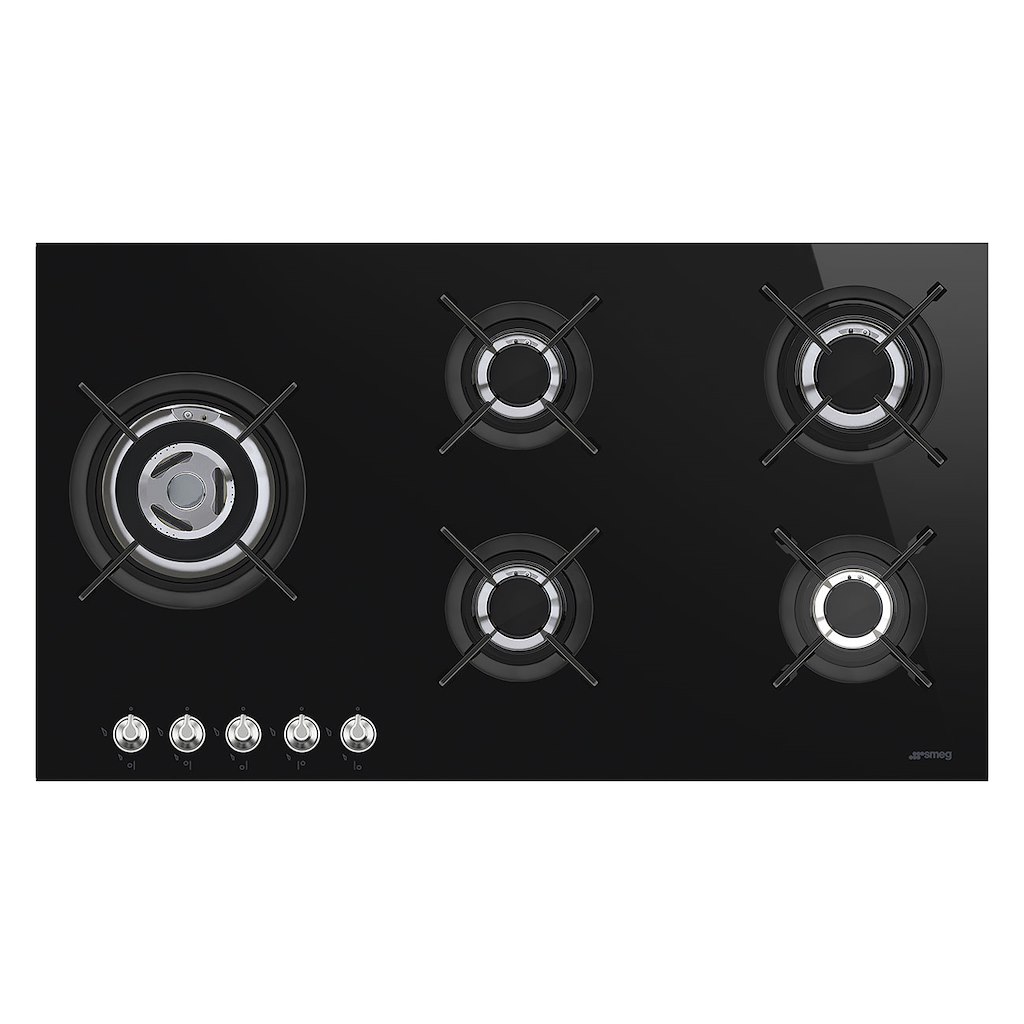 Smeg PV395LCN Gas Hob, Black - Image 2