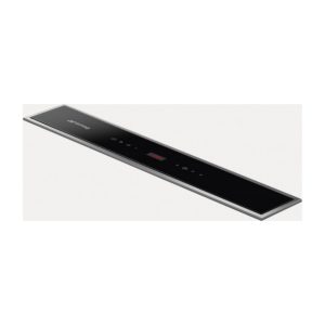 Smeg KDD60VXE-2 60cm Island Downdraft Hood, Stainless Steel and Black Glass - Image 2