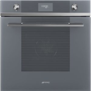 Smeg SFP6101TVS1 60cm Linea Pyrolytic Multifunction Single Oven in Silver