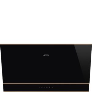 Smeg KV694R 90cm Dolce Stil Novo Angled Chimney Hood with Copper Trim Auto