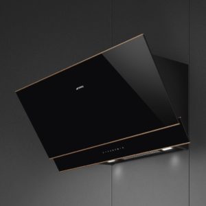 Smeg KV694R 90cm Dolce Stil Novo Angled Chimney Hood with Copper Trim Auto - Image 2