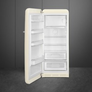 Smeg FAB28LCR5UK 60cm 50s Style Left Hand Hinged Fridge with Icebox, Cream - Image 2