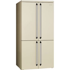 Smeg FQ960P5 90cm Victoria Four Door Fridge Freezer, Cream